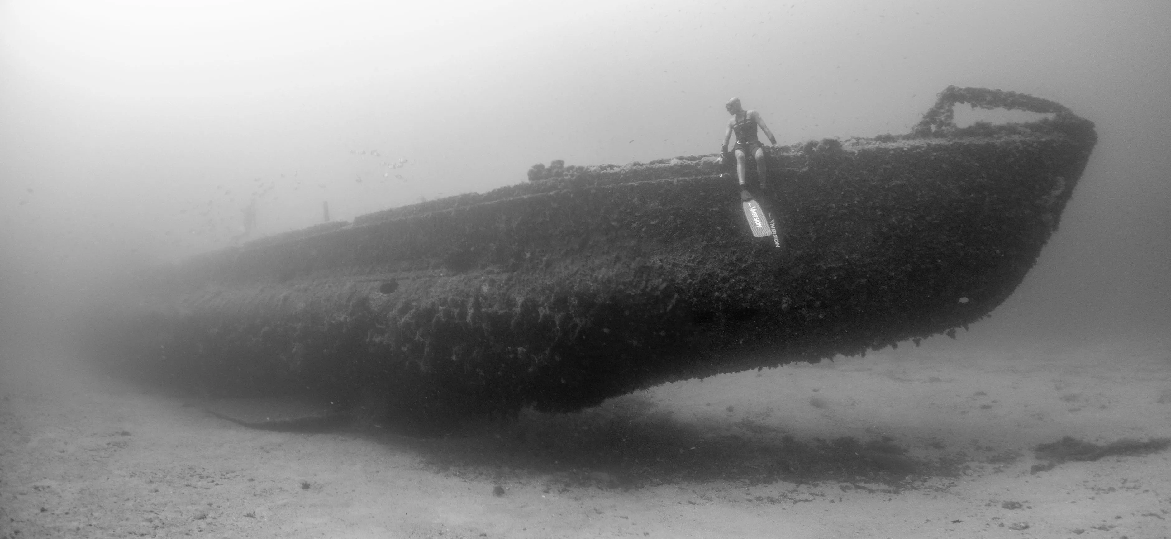 Exploration d'épave en apnée